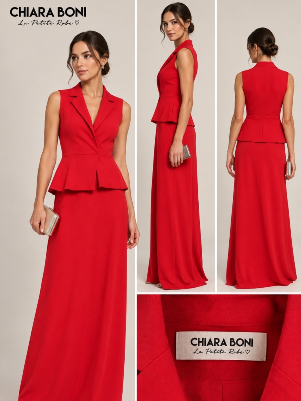 Chiara Boni long red dress